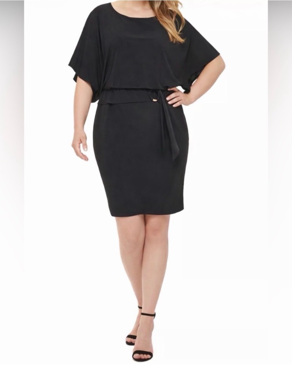 Jessica Howard Black dress with Belt Tie